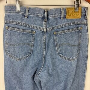 Vintage Lee Genuine Jeans Mens Light Wash Denim Classic Fit‎ Casual Everyday